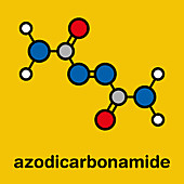 Azodicarbonamide food additive molecule