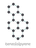 Benzo(a)pyrene polycyclic aromatic hydrocarbon molecule