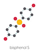 Bisphenol S plasticizer molecule