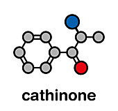 Cathinone khat stimulant molecule