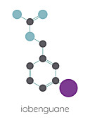 Iobenguane I-131 cancer drug molecule