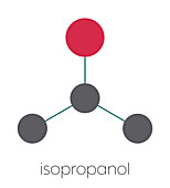 Isopropylalcohol molecule