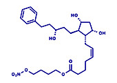 Latanoprostene bunod eye drug molecule