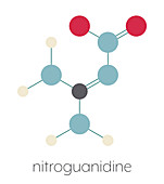 Nitroguanidine explosive molecule