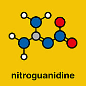 Nitroguanidine explosive molecule