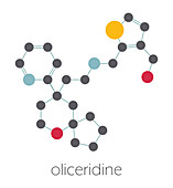Oliceridine opioid pain drug molecule