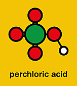 Perchloric acid superacid molecule