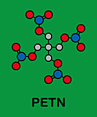 PETN explosive molecule