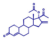 Segesterone acetate drug molecule