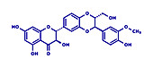 Silibinin milk thistle molecule