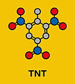 TNT high explosive molecule