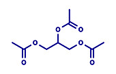 Triacetin molecule