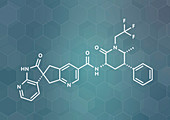 Ubrogepant migraine drug molecule