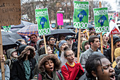 Climate change demonstration, Michigan, USA
