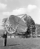US radio astronomer Grote Reber and first radio telescope