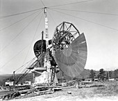 140-foot Green Bank radio telescope construction, 1964