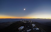 Solar eclipse from La Silla Observatory, Chile