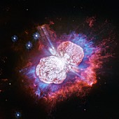 Eta Carinae star system, Hubble image