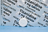 Tizanidine muscle relaxant drug