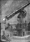 Large telescope, 19th century