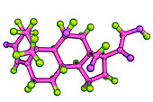Aldosterone hormone, molecular model