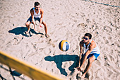 Beach volleyball game