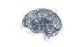 Brain neural network, illustration