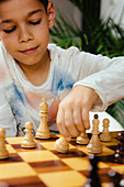 Boys playing chess