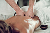 Woman having massage