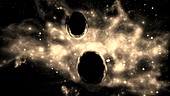 Colliding black holes, animation