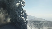 Shinmoedake volcano eruption, 2017