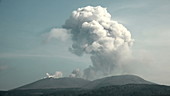 Sakurajima volcano erupting, 2018