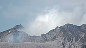 Sakurajima volcano erupting, 2018