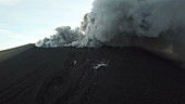 Sakurajima volcano erupting, 2018