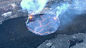 Halemaumau crater at dusk
