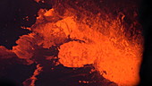 Lava churning in Halemaumau crater