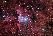 Emission nebula NGC 6188, optical image