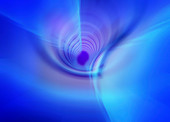 Blue tunnel, illustration