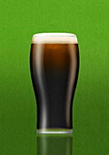 Pint glass of beer, illustration