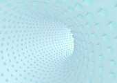 Textured curved tunnel, illustration