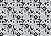 Abstract black and white pattern, illustration