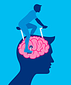 Brain exercise, illustration