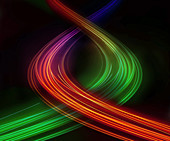 Light trails, illustration