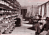 Doll factory, 19th century