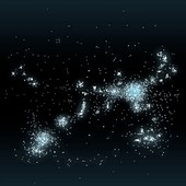 Local Group's location in Virgo Supercluster, illustration