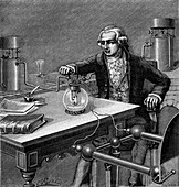 Lavoisier's water formation experiment, 1783