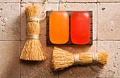 Soap and brushes