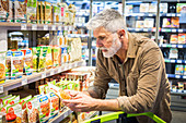 Man in a supermarket