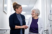 Care home resident and carer