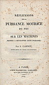Carnot's 1824 treatise on thermodynamics
